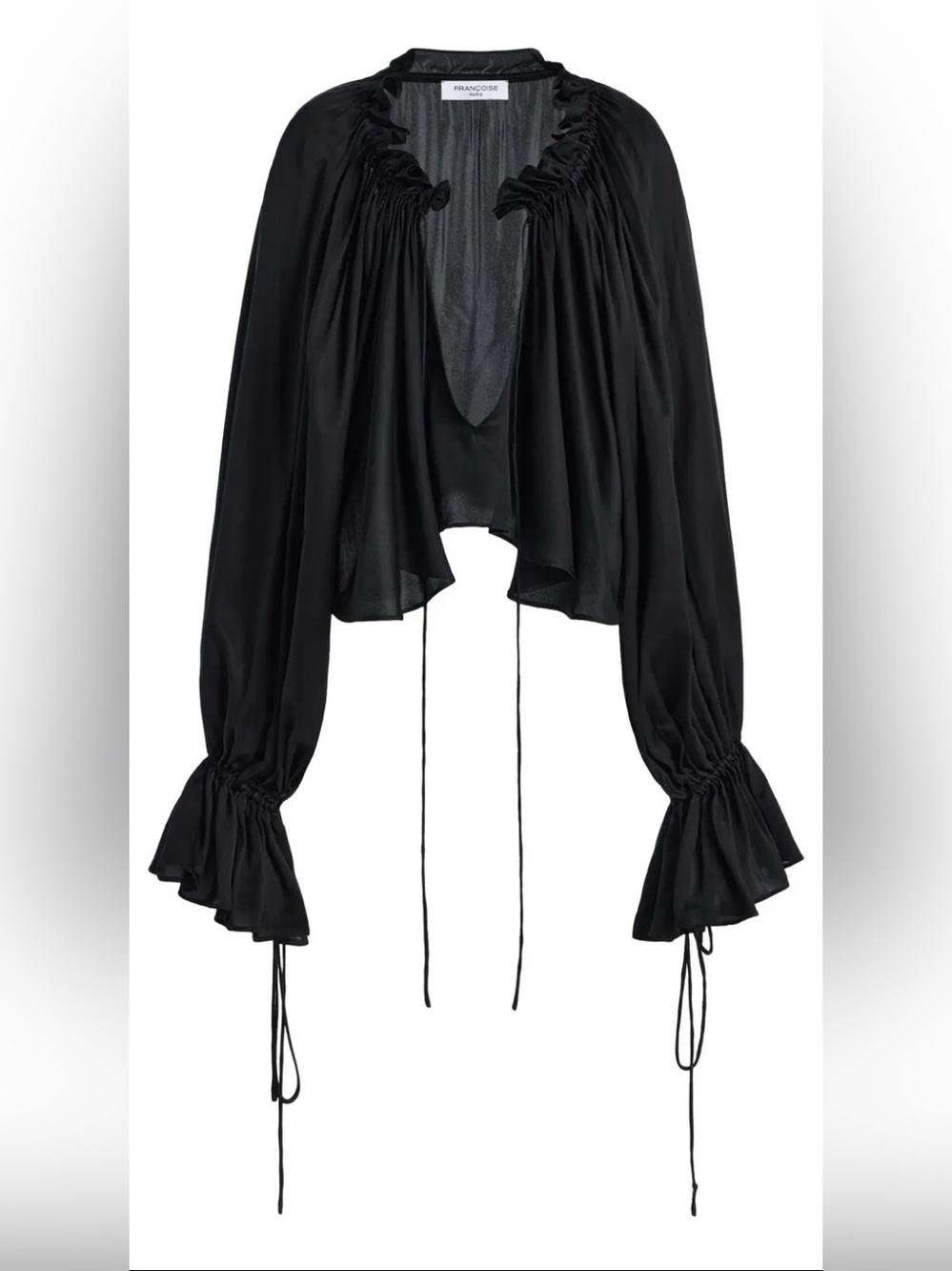 FRANÇOISE 
Jade Satin Top